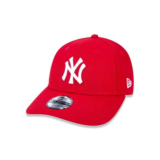 Boné 940 Infantil New York Yankees MLB Aba Curva New Era - Vermelho