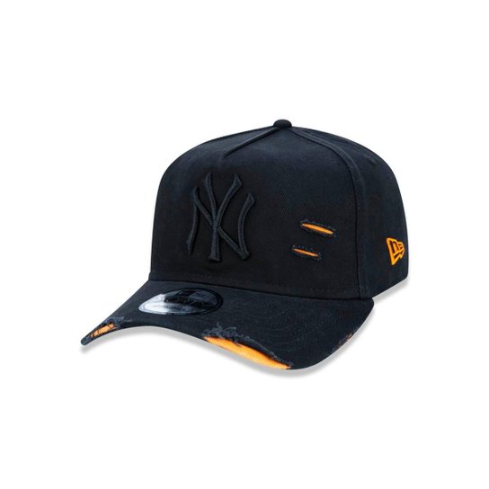 Boné 940 New York Yankees MLB Aba Curva New Era - Preto