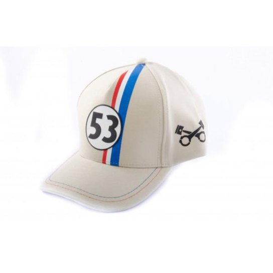 Boné Fórmula Retrô Fusca Herbie - Branco