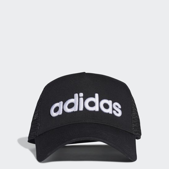Boné H90 Linear Adidas Masculino - Preto+Branco