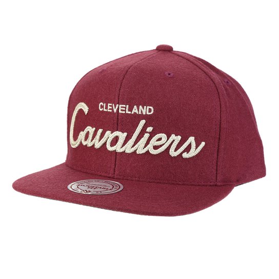 Boné Mitchell & Ness NBA Cleveland Cavaliers Aba Reta - Vinho