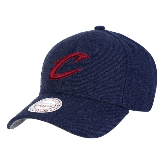 Boné Mitchell & Ness NBA Cleveland Cavaliers Strapback Aba Curva - Azul