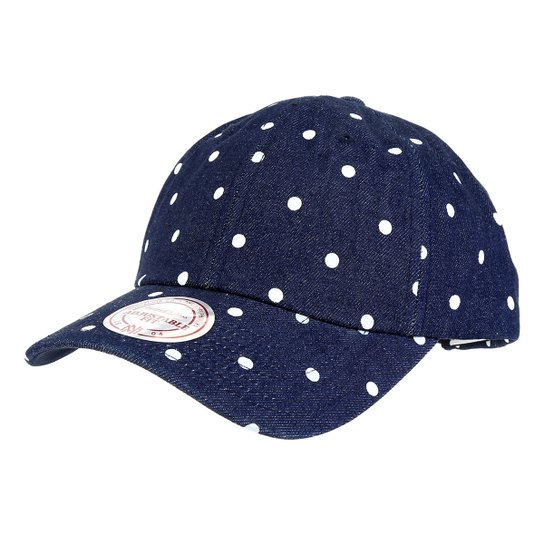 Boné Mitchell & Ness Polk Dot Deni Strapback Aba Curva - Azul Royal