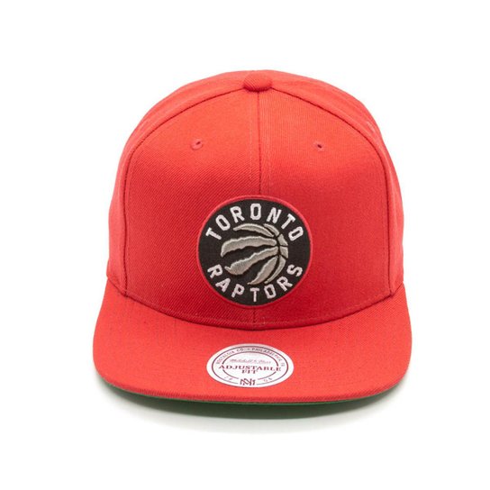 Boné Mitchell & Ness Solid NBA Toronto Raptors Aba Reta - Vermelho