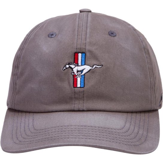Boné Mustang Stripe - Cinza