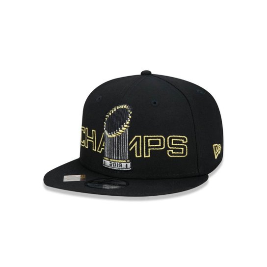 Boné New Era 9Fifty Aba Reta Washington Nationals World Series Champions Parade Masculino - Preto