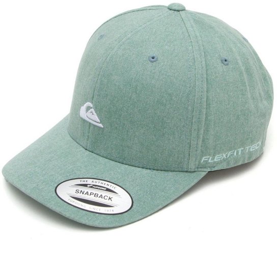 Boné Quiksilver Aba Curva Washing Baseball - Verde