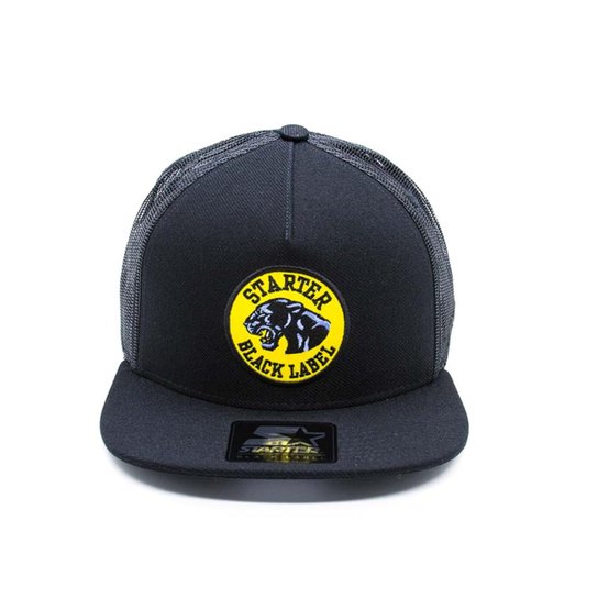 Boné Trucker Starter Pantera - Preto