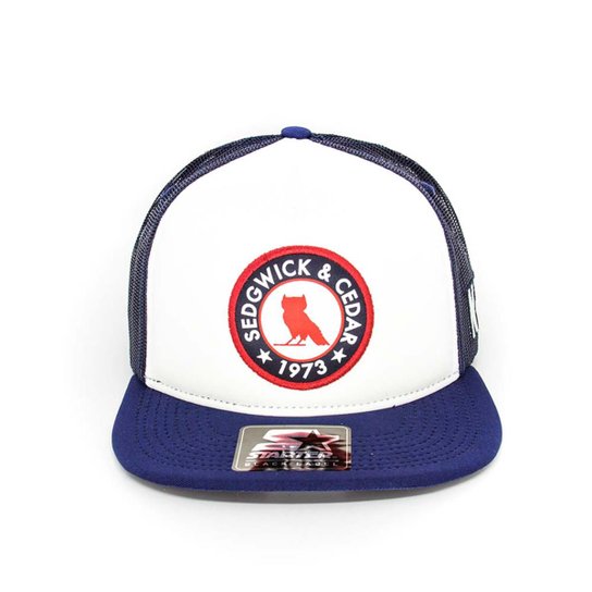 Boné Trucker Starter Sedgwick - Azul+Branco