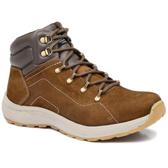 Bota Adventure Cano Alto Macboot Himalaia - Bege Escuro