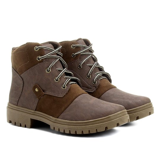 Bota Coturno Kurz Tratorada Masculina - Café
