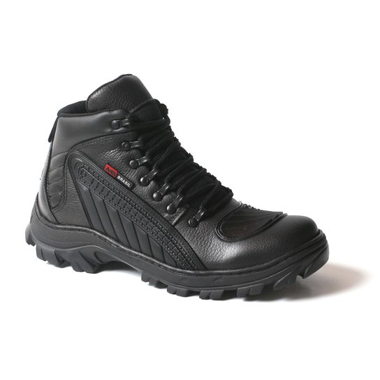 Bota Mg Brasil Motociclista - Preto