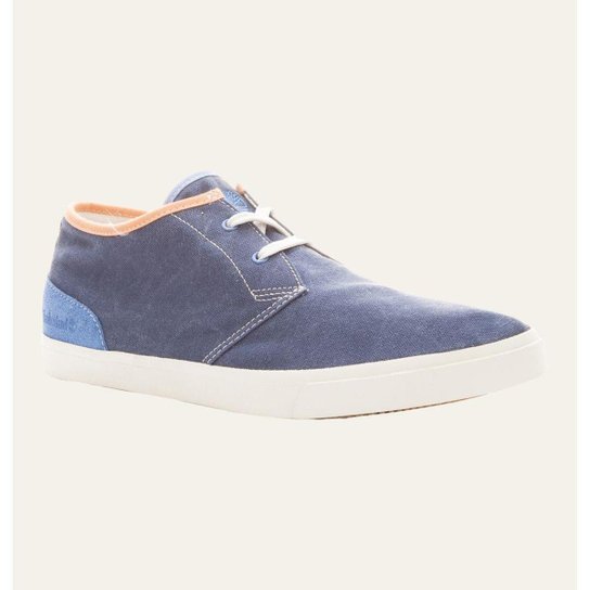 Bota Timberland TBL EK Hookset Camp Canvas Masculina - Azul+amarelo