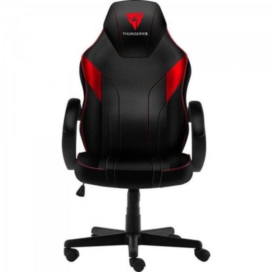 Cadeira Gamer EC1 THUNDERX3 - Preto+Vermelho