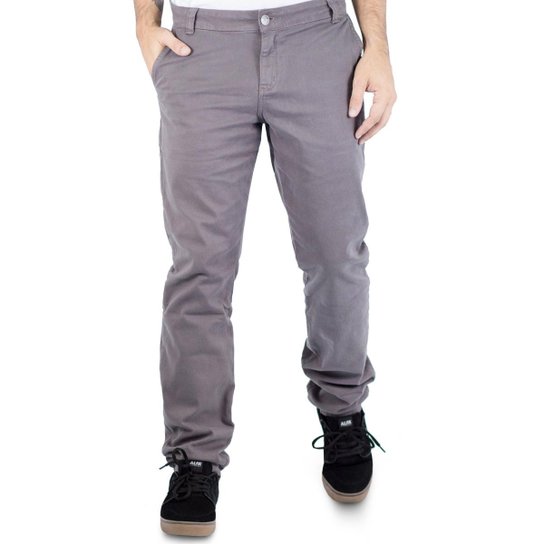 Calça Alfa Sarja Chino - Grafite