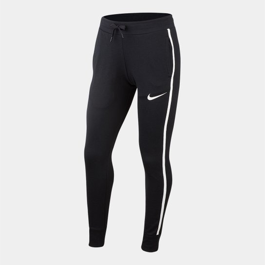 Calça Infantil Nike G Nsw Pant Jersey Feminina - Preto+Branco
