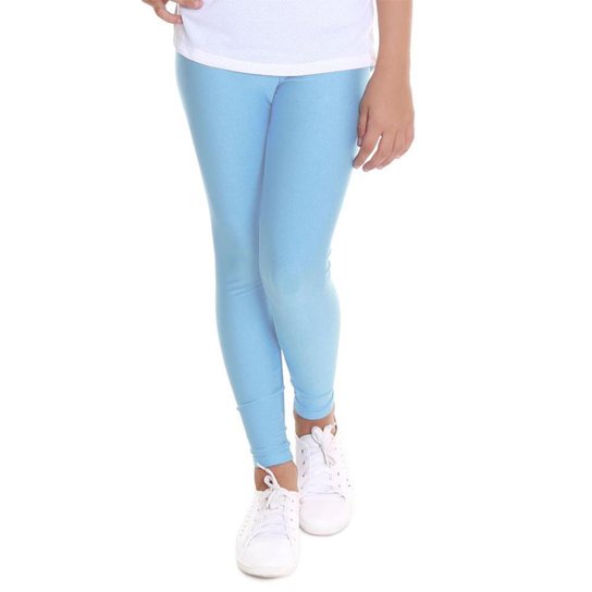 Calça Legging Infantil Gumii Athletik Lyon Feminina - Azul Claro