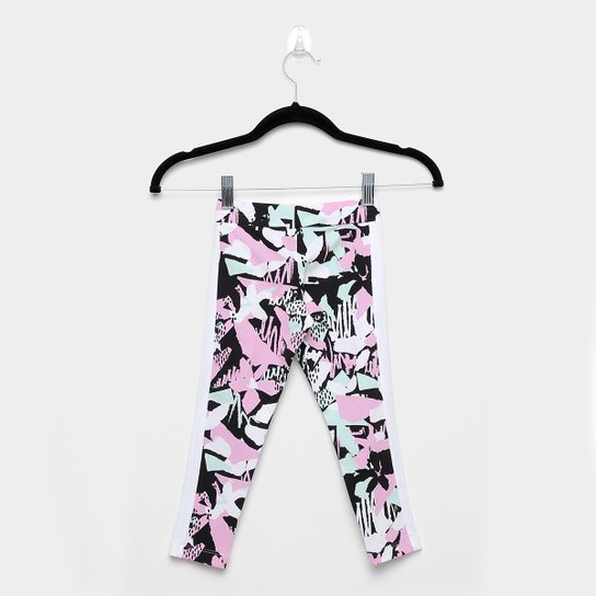 Calça Legging Infantil Puma Classics Aop - Rosa Claro