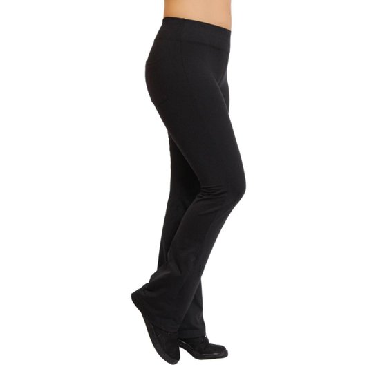 Calça Legging Miss Blessed Bailarina Poliamida Proteção UV 50+ Feminina - Preto