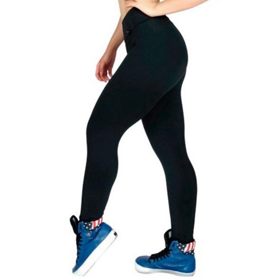Calça Legging MVB Modas Cintura Alta Feminina - Preto