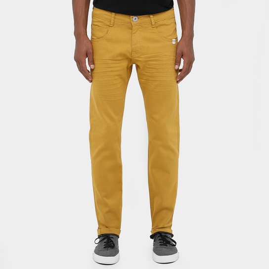 Calça Rock & Soda Skinny Color - Mostarda