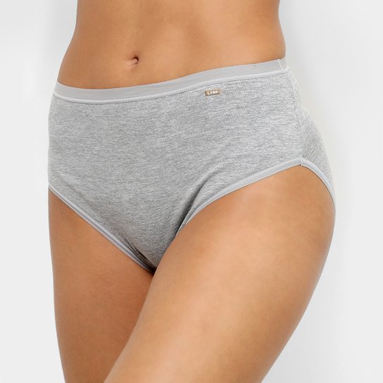 Calcinha Lupo Clássica Hot Pants - Cinza