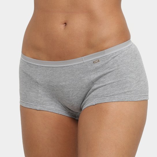 Calcinha Sunga Lupo Cotton - Cinza