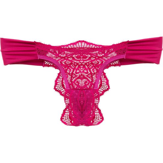 Calcinha Tanga Carolina ETZ Flor - Rosa