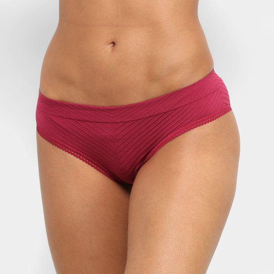 Calcinha Tanga Lupo Rib - Vermelho