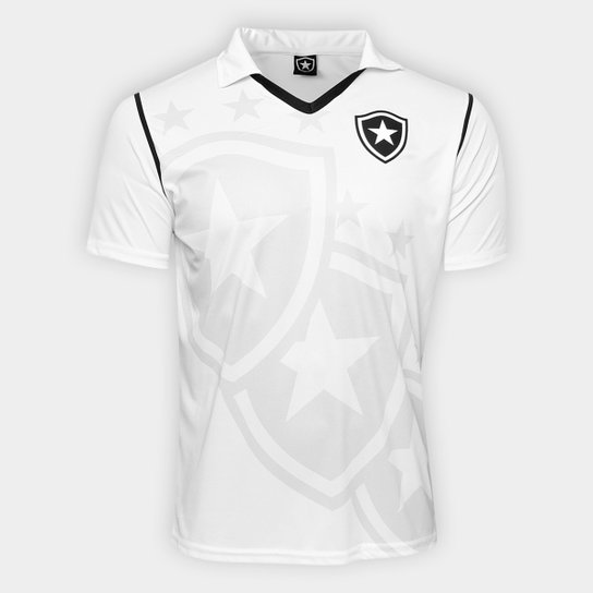 Camisa Botafogo Escudo c/ Estrela Masculina - Branco
