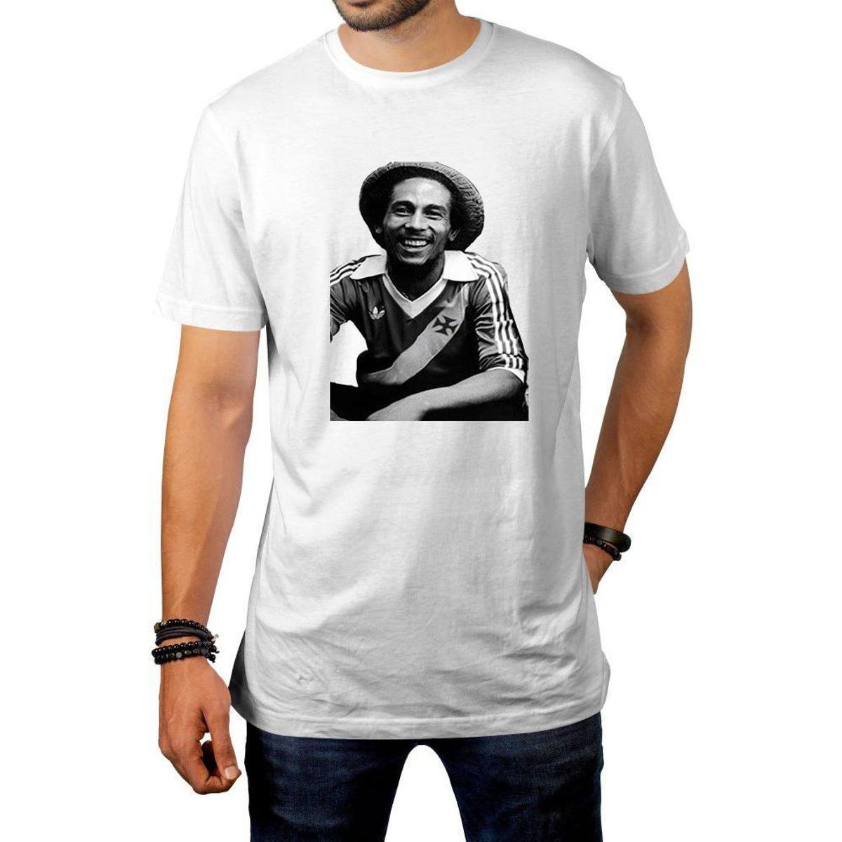 Camisa Camiseta Bob Marley Camisa Do Vasco Futebol Reggae