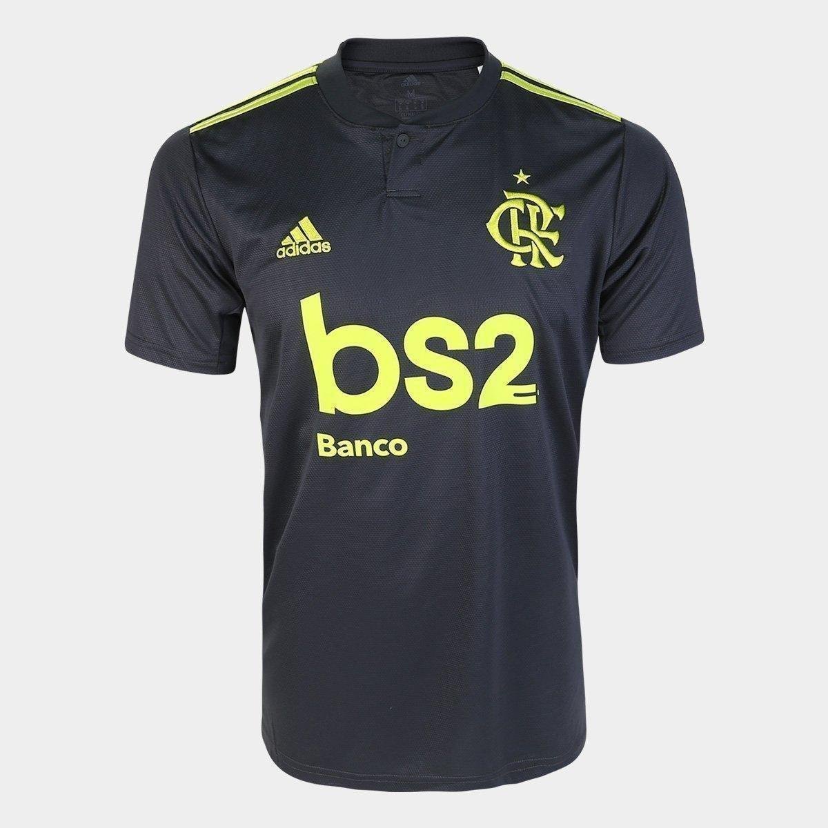 Camisa Flamengo III 19/20 s/nº Torcedor c/ Patrocínio Adidas Masculina