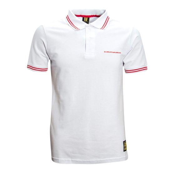 Camisa Liga Retrô Premium Camaro Polo logo peito - Branco