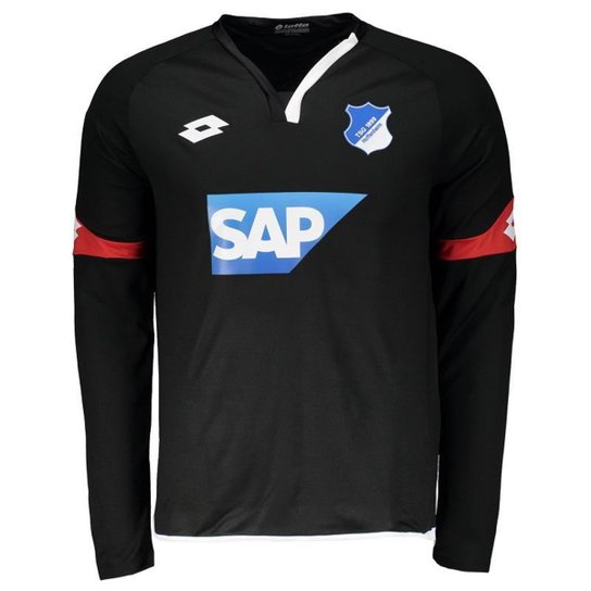 Camisa Lotto TSG Hoffenheim Goleiro Third 2017 Manga Longa - Preto