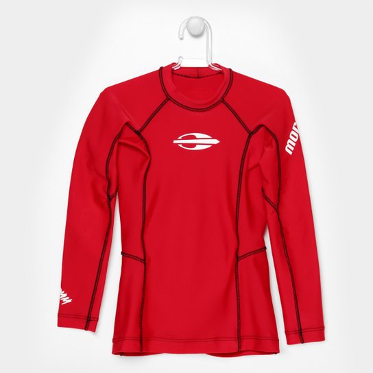 Camisa Mormaii Gromm M/L Infantil - Vermelho
