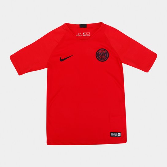 Camisa Paris Saint-Germain Infantil Nike Strike Top - Vermelho