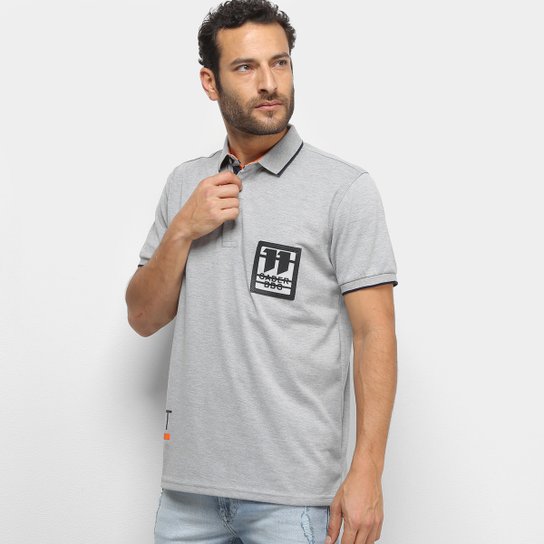 Camisa Polo Eagle Rock Gader BBO Masculina - Cinza