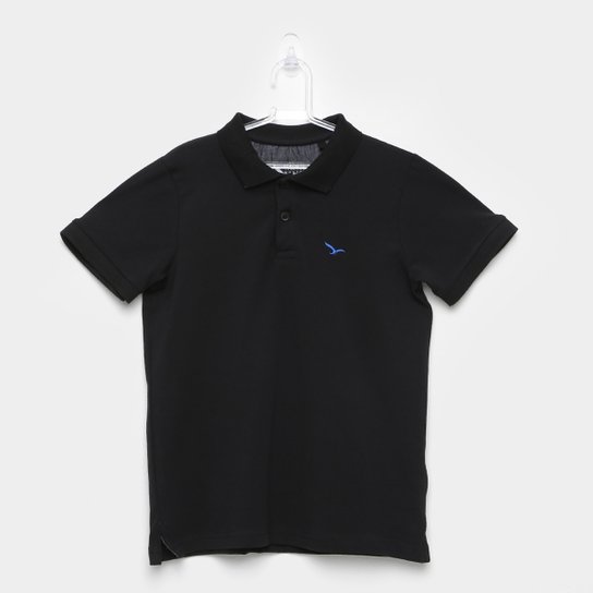 Camisa Polo Infantil Yachtmaster Masculina - Preto