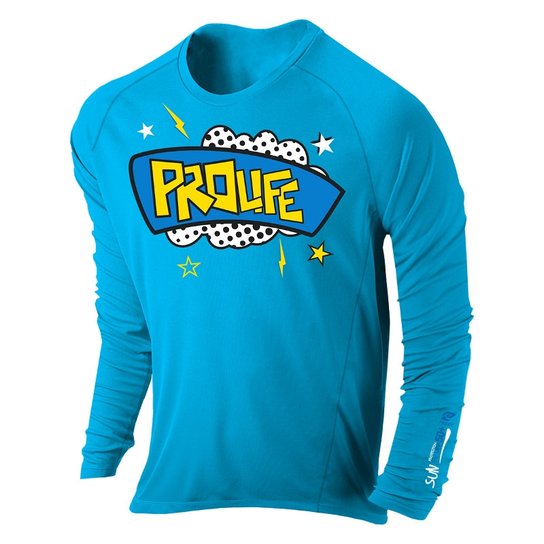 Camisa Prolife Infantil 0.5mm FPU 50+ - Azul