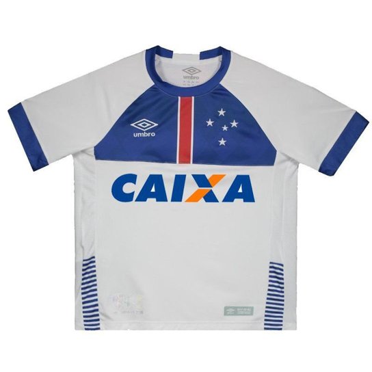 Camisa Umbro Cruzeiro II 2018 Blar Víkingur Juvenil - Branco