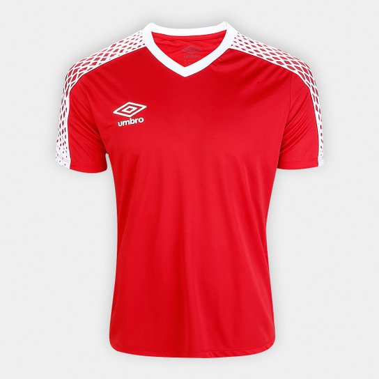 Camisa Umbro TWR Innverse Masculina - Vermelho+Branco