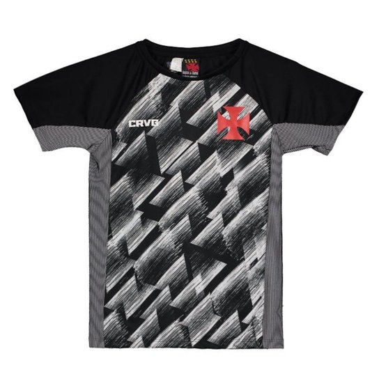 Camisa Vasco Upper Infantil - Preto