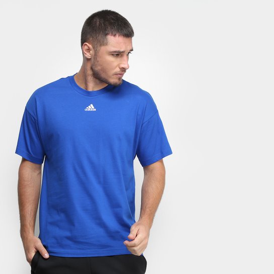 Camiseta Adidas Must Haves 3 Stripes Masculina - Azul