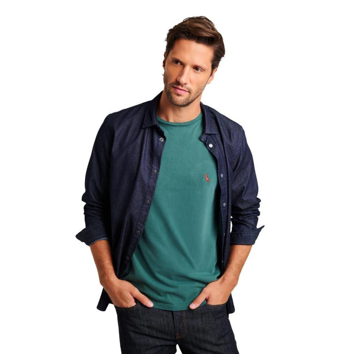 Camiseta Algodão Brasa Pica-Pau Bordado Reserva