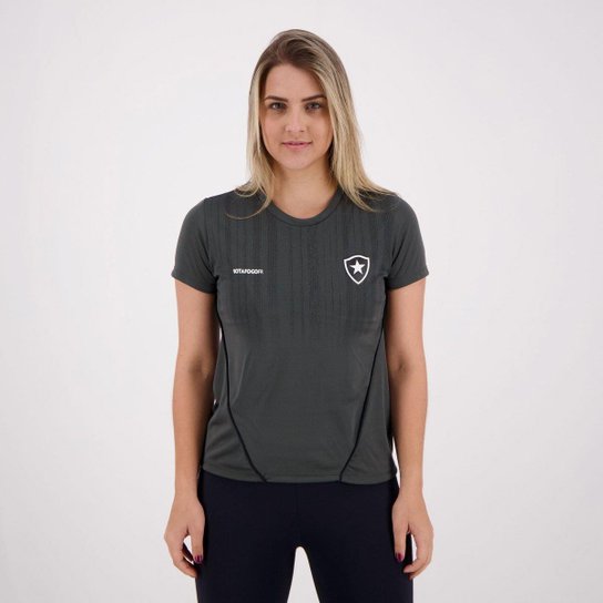 Camiseta Botafogo Dribble Feminina - Cinza