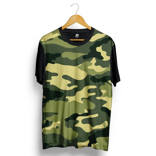 Camiseta BSC Camo Full Print - Preto