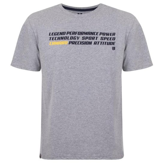 Camiseta Camaro Performance Masculina - Cinza