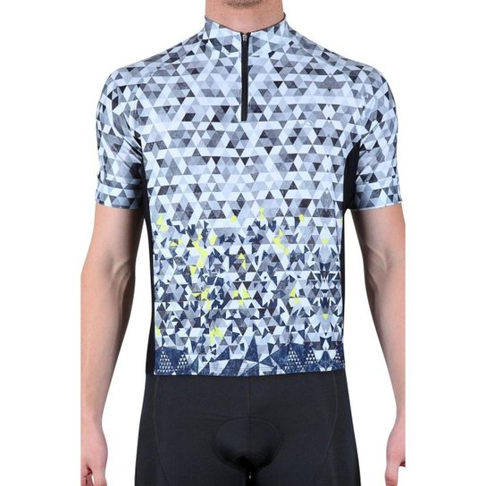 Camiseta Ciclismo Cycle7 Uv 50+ Tecido Respirável Masculina - Cinza