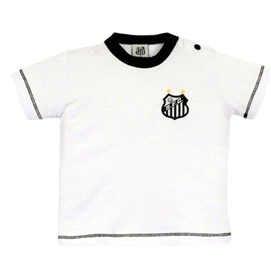 Camiseta Cores Clube Meia Malha Santos Reve Dor - Branco