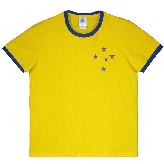 Camiseta Cruzeiro Brasil Infantil - Amarelo